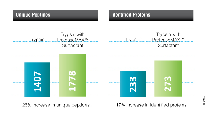 Benefits of using ProteaseMAX™ Surfactant for in-gel digestion.
